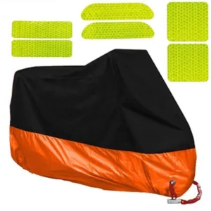 Housse Bâche Protection Orange Moto & Scooter - Etanche