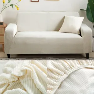 Housse de Canapé Blanc Microfibre