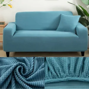 Housse de Canapé Bleu Microfibre