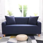 housse de sofa bleu nuit