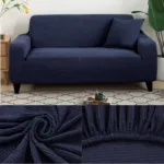 Housse de Canapé Bleu Nuit Microfibre