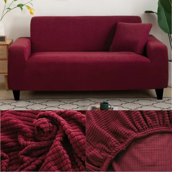 Housse de Canapé Bordeaux Microfibre