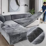 housse de canapé d'angle beige