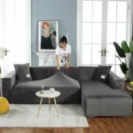 housse de canapé beige confortable