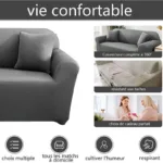 housse de sofa d'angle gris Hadès