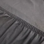 housse décorative canapé d'angle gris