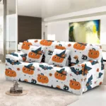 housse de canapé citrouille Halloween