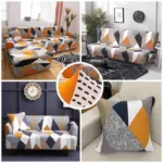 housse de canapé stretch hexagone