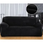 housse de protection canapé velours noir