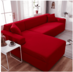 housse pour canapé velours rouge