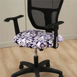 Housse de Chaise Camo de Bureau Style Velours