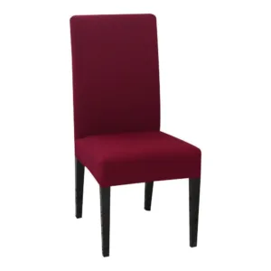 Housse De Chaise Classique Extensible - Rouge Vin