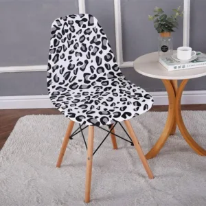 Housse de Chaise Scandinave Leopard