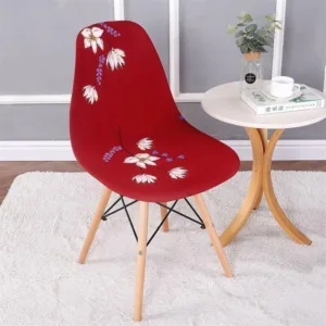 Housse de Chaise Scandinave Red Floral