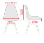 Housse de chaise design scandinave Reptans