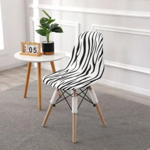 Housse de Chaise Scandinave Zèbre