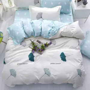 Housse De Couette De Lit Feuille - Polyester & Coton