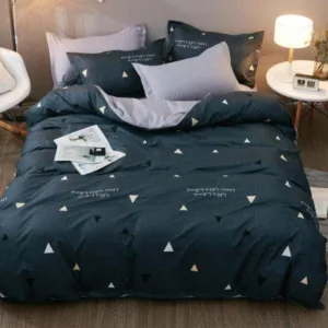 Housse De Couette De Lit Triangle - Polyester & Coton