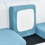 housse de coussin décorative bleu ciel