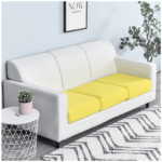 Housse de Coussin Jaune Pour Siège d'Assise et Dossier Canapé & Fauteuil