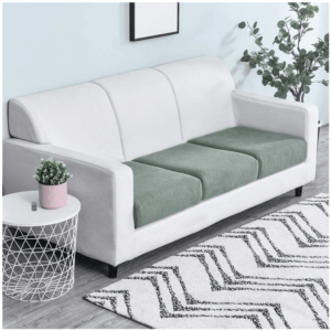 Housse de Coussin Vert Mousse Pour Siège D'assise De Canapé - Fauteuil