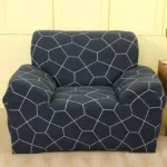 housse de fauteuil décorative bleucrowo