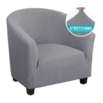 housse de fauteuil tricot moderne