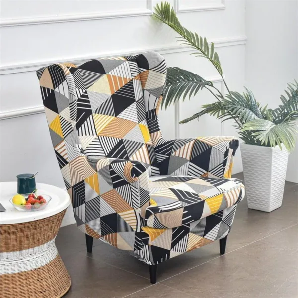 Housse De Fauteuil Eryngium Avec Accoudoir | Extensible | Universelle