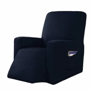 Housse De Fauteuil Inclinable - Bleu Extensible