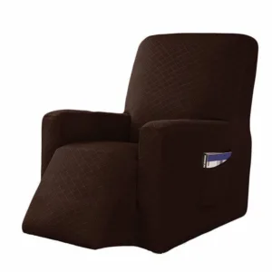 Housse De Fauteuil Inclinable - Marron Extensible