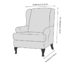 couvre fauteuil relax inclinable gris clair