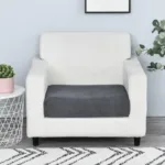 housse de coussin pour fauteuil gris foncé