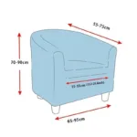 protection fauteuil club lilio extensible