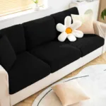 housse noir pour coussin d'assise et dossier
