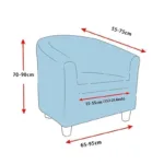 housse pour fauteuil club rubens extensible