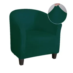 Housse Vert foncé De Fauteuil Club - Extensible