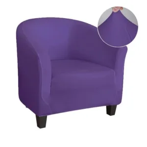 Housse Violet De Fauteuil Club - Extensible