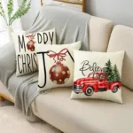 housse en tissu pour coussin de Noël