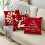 housse de coussin à thème Noël